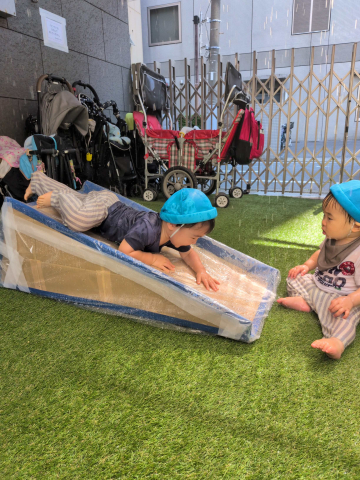 ウォータースライダー♪